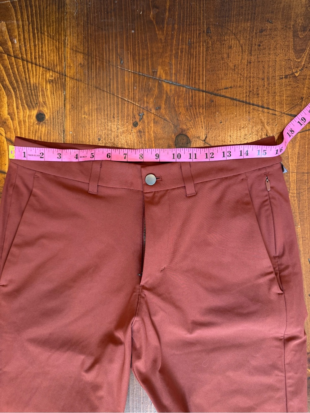 Lululemon Men's Commission Pant Classic -Dark Terra Cotta/Rust. Size 32 - Picture 12 of 14